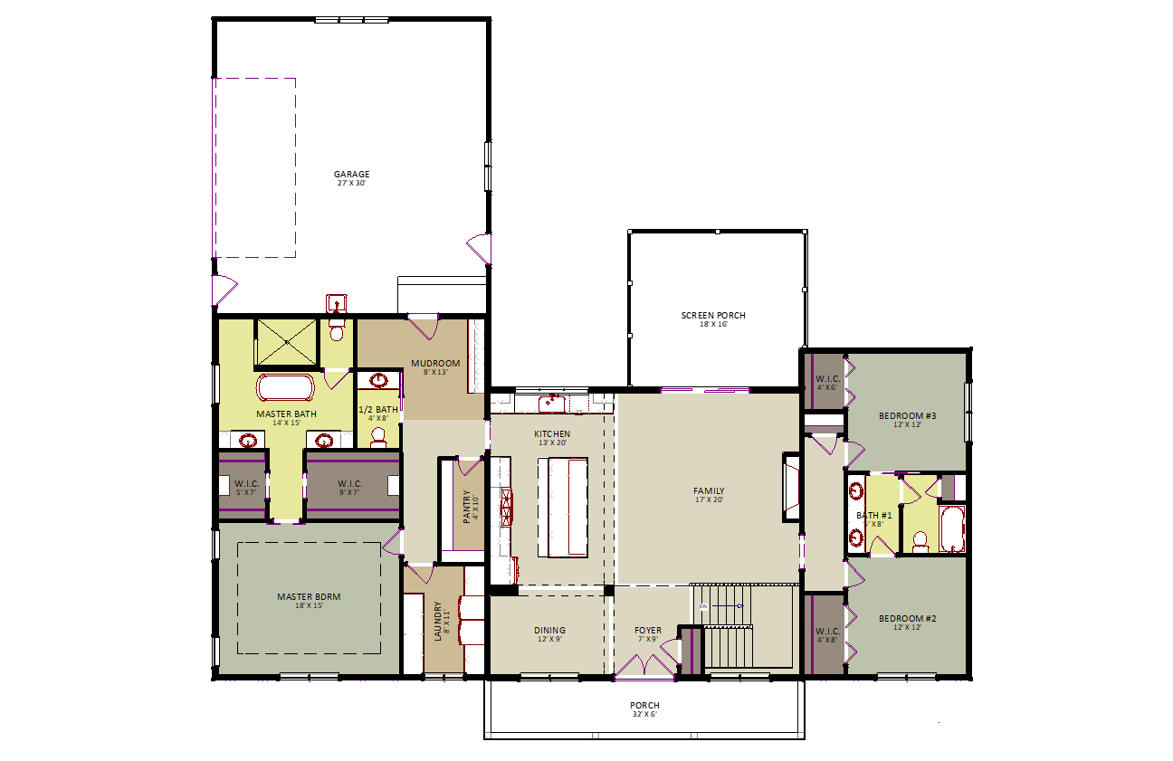 Stonehurst First Floor Floor Plan